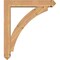 Ekena Millwork Thorton Arts and Crafts Smooth Bracket w/ Offset Brace, Western Red Cedar, 5 1/2"W x 28"D x 32"H BKT0604X28X32THR03SWR - alternate 2